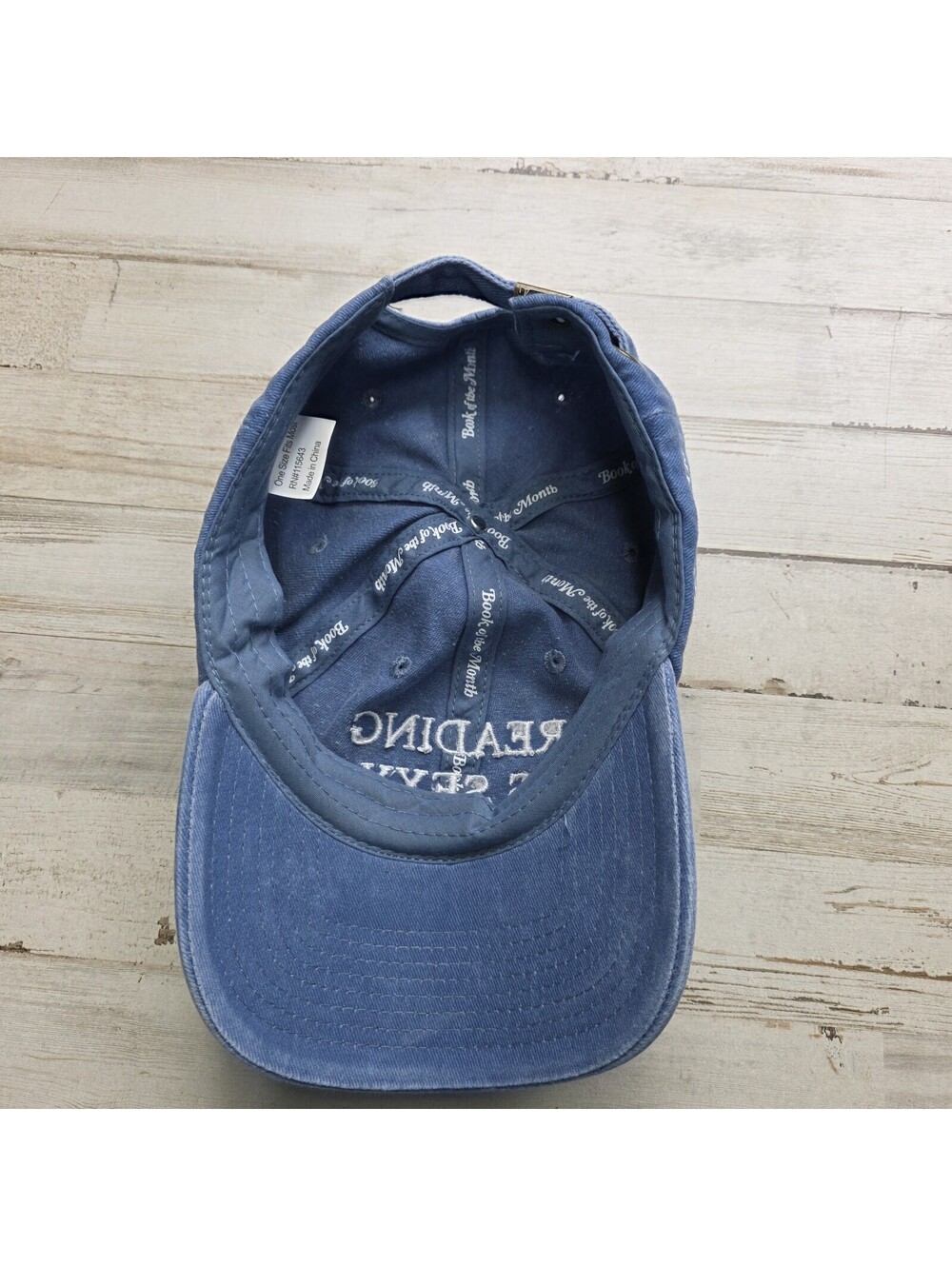 READING is SEXY Book Club Denim Baseball CAP Ladies Hat Teacher Librarian Cool - Picture 4 of 5